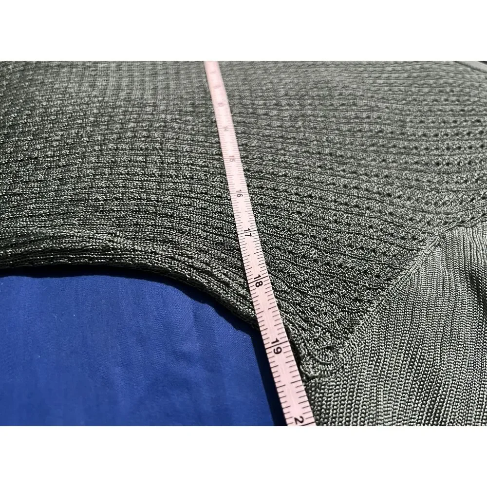 Free People H2O Jade Crew Pullover Open Knit Sweater Oversized Sleeves Viscose L